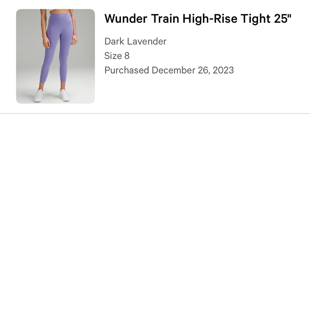 Lululemon Wunder Train High-Rise sz8